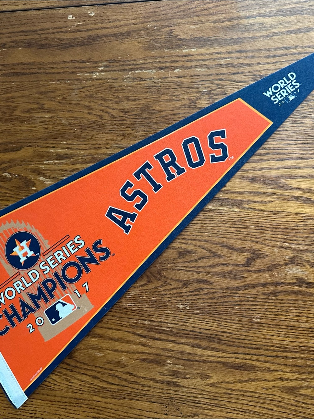 Houston Astros 2017 World Series Champions Pennant - Mint NOS (New Old Stock)